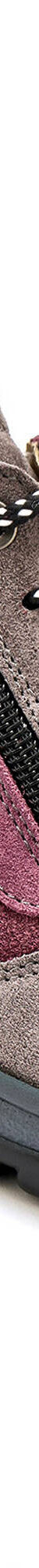Baskets de randonnée zippées et lacées Grande Largeur en cuir (gris / rose) Baskets de randonnée zippées et lacées Grande Largeur en cuir (gris / rose)